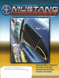 MUSTANG TIMES 2003 AUG - MUSTANG CLUB OF AMERICA